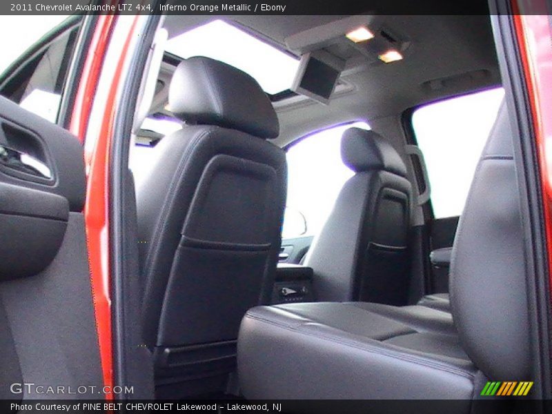 Inferno Orange Metallic / Ebony 2011 Chevrolet Avalanche LTZ 4x4