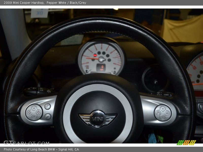 Pepper White / Black/Grey 2009 Mini Cooper Hardtop