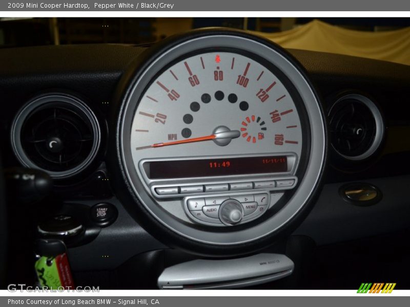 Pepper White / Black/Grey 2009 Mini Cooper Hardtop
