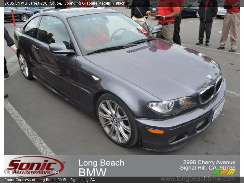 Sparkling Graphite Metallic / Black 2005 BMW 3 Series 330i Coupe