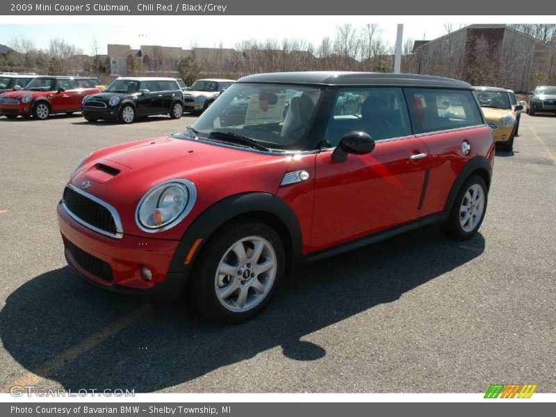 Chili Red / Black/Grey 2009 Mini Cooper S Clubman