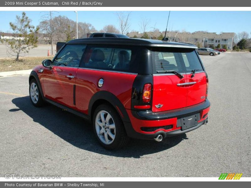 Chili Red / Black/Grey 2009 Mini Cooper S Clubman