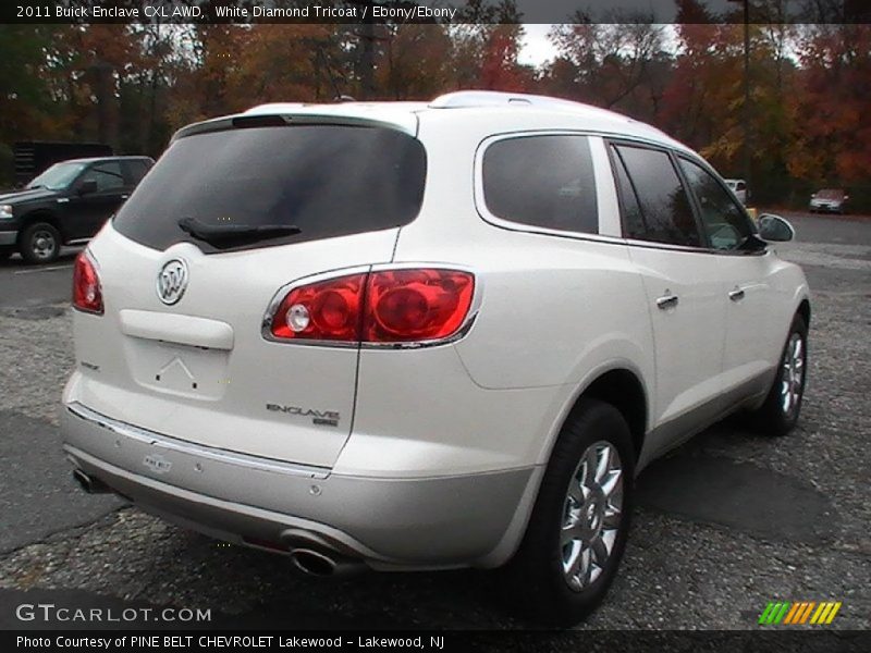 White Diamond Tricoat / Ebony/Ebony 2011 Buick Enclave CXL AWD