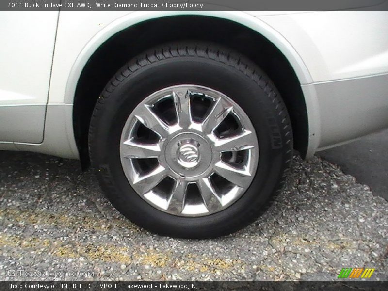 White Diamond Tricoat / Ebony/Ebony 2011 Buick Enclave CXL AWD