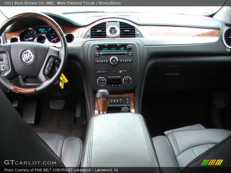 White Diamond Tricoat / Ebony/Ebony 2011 Buick Enclave CXL AWD