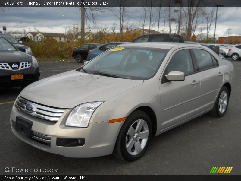 Smokestone Metallic / Charcoal Black 2009 Ford Fusion SE
