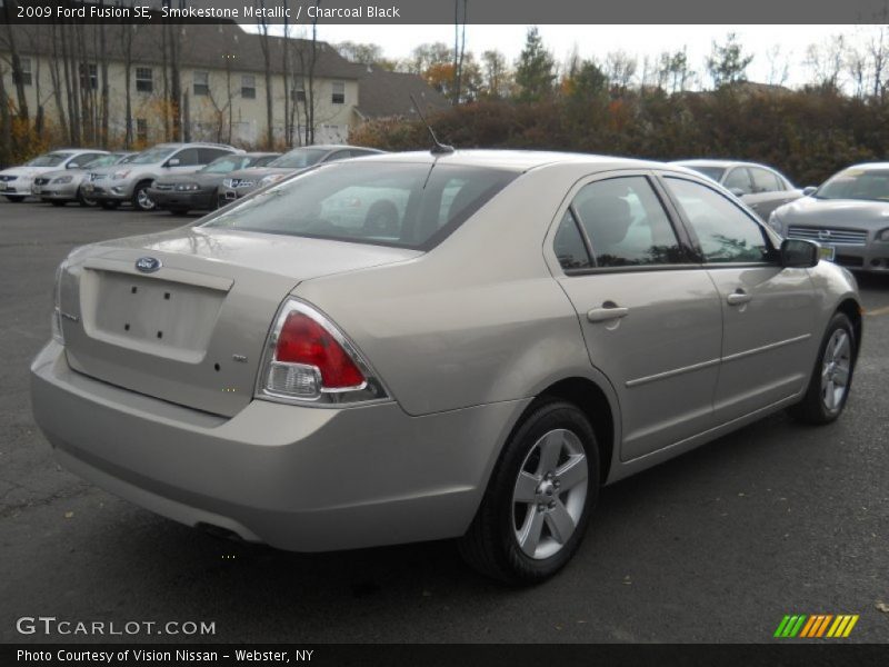 Smokestone Metallic / Charcoal Black 2009 Ford Fusion SE