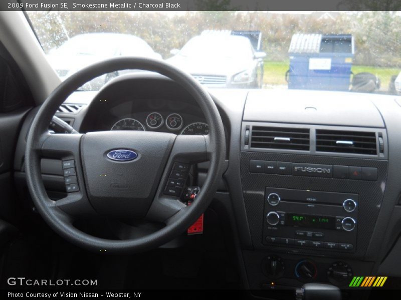 Smokestone Metallic / Charcoal Black 2009 Ford Fusion SE