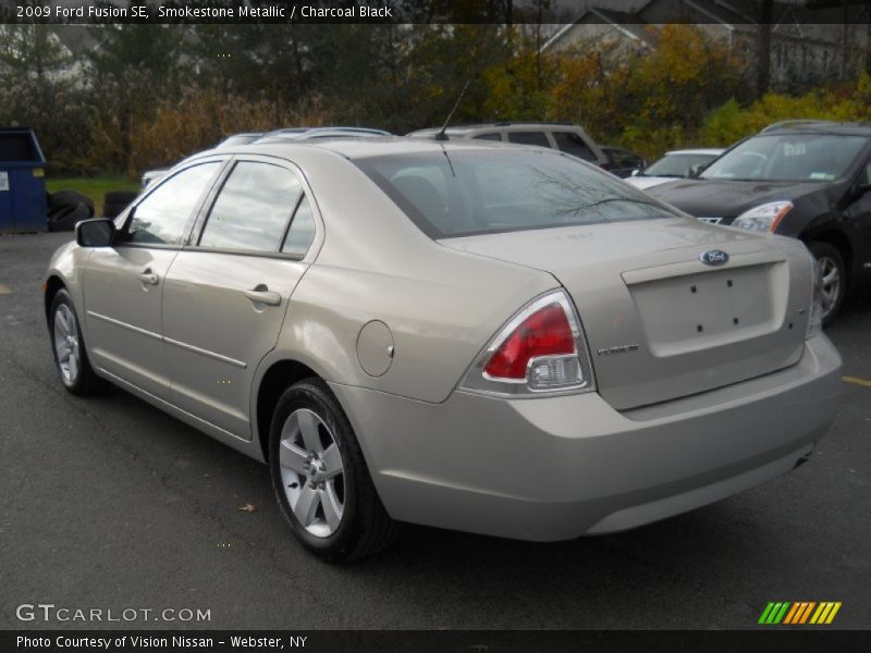 Smokestone Metallic / Charcoal Black 2009 Ford Fusion SE