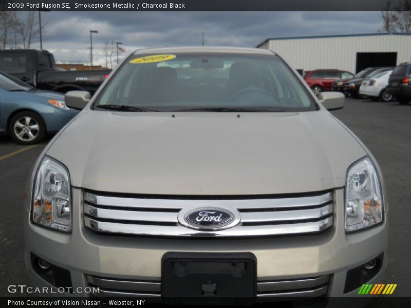 Smokestone Metallic / Charcoal Black 2009 Ford Fusion SE