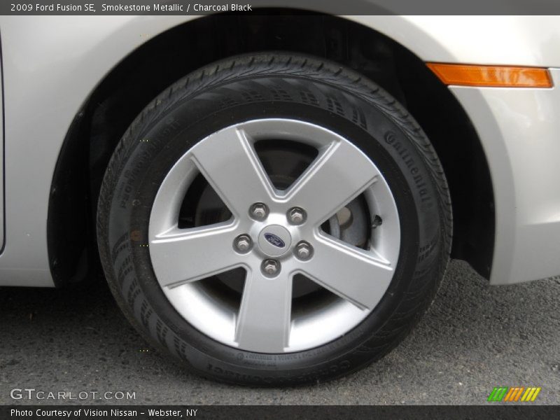 Smokestone Metallic / Charcoal Black 2009 Ford Fusion SE