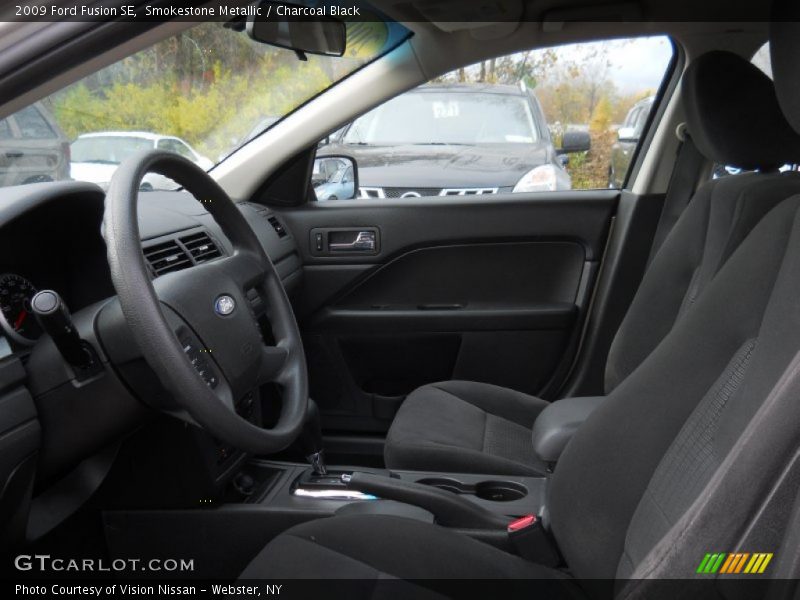 Smokestone Metallic / Charcoal Black 2009 Ford Fusion SE
