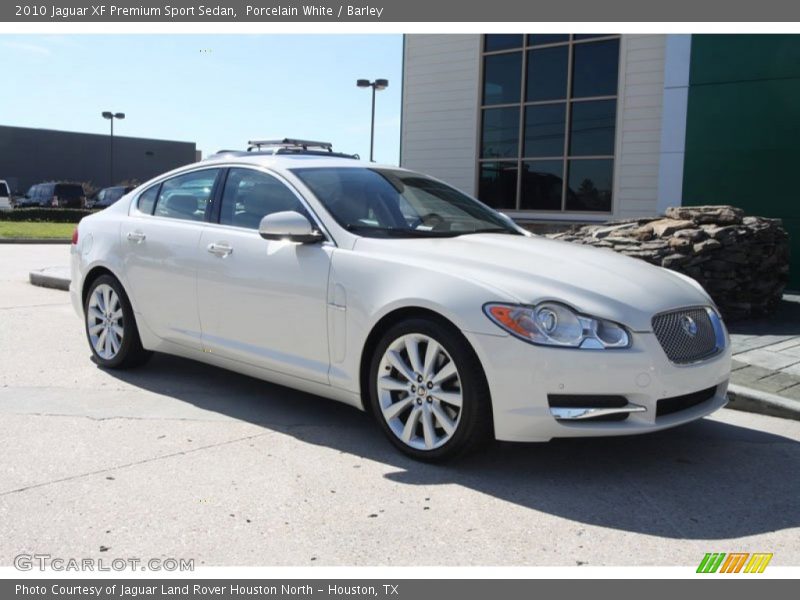 Porcelain White / Barley 2010 Jaguar XF Premium Sport Sedan