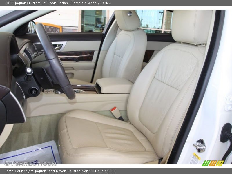 Porcelain White / Barley 2010 Jaguar XF Premium Sport Sedan