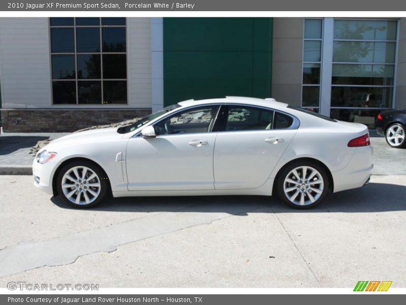 Porcelain White / Barley 2010 Jaguar XF Premium Sport Sedan