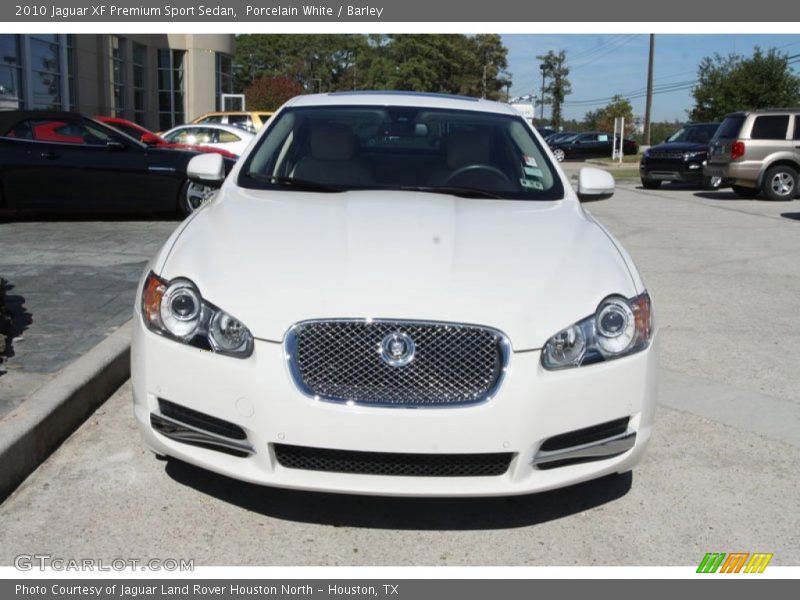 Porcelain White / Barley 2010 Jaguar XF Premium Sport Sedan