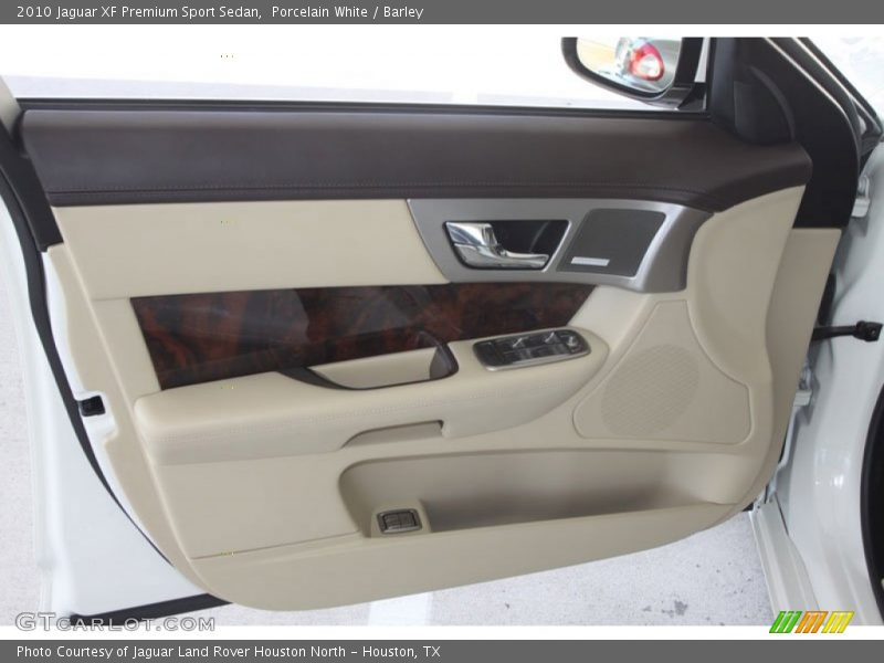 Porcelain White / Barley 2010 Jaguar XF Premium Sport Sedan