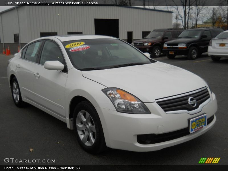 Winter Frost Pearl / Charcoal 2009 Nissan Altima 2.5 SL