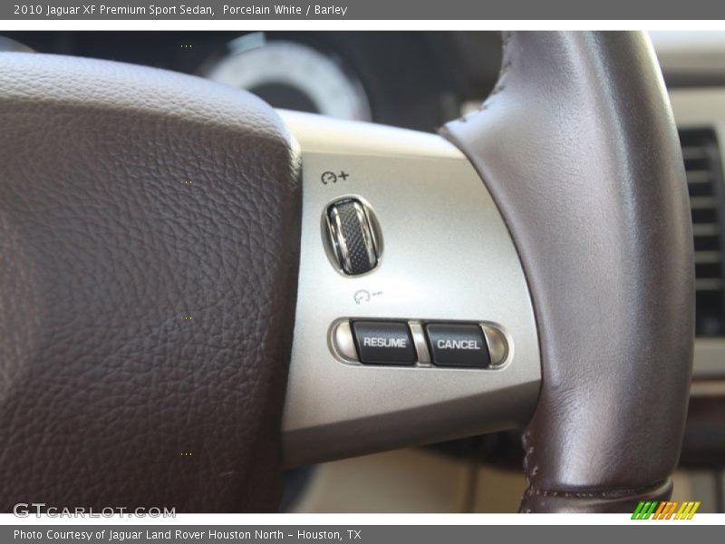 Porcelain White / Barley 2010 Jaguar XF Premium Sport Sedan