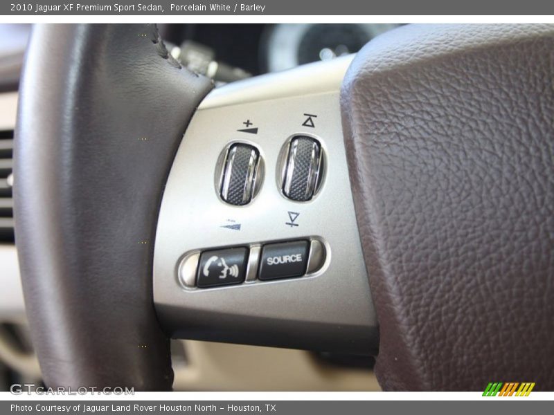Porcelain White / Barley 2010 Jaguar XF Premium Sport Sedan