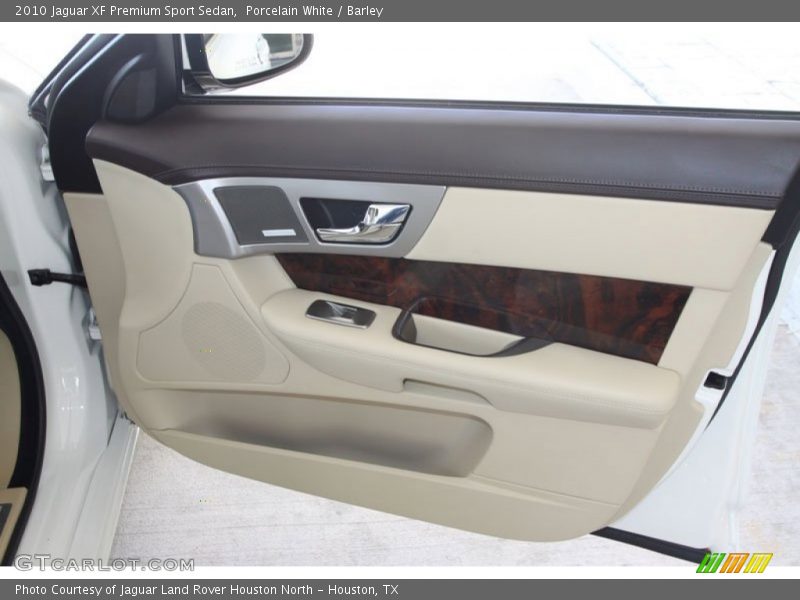 Porcelain White / Barley 2010 Jaguar XF Premium Sport Sedan