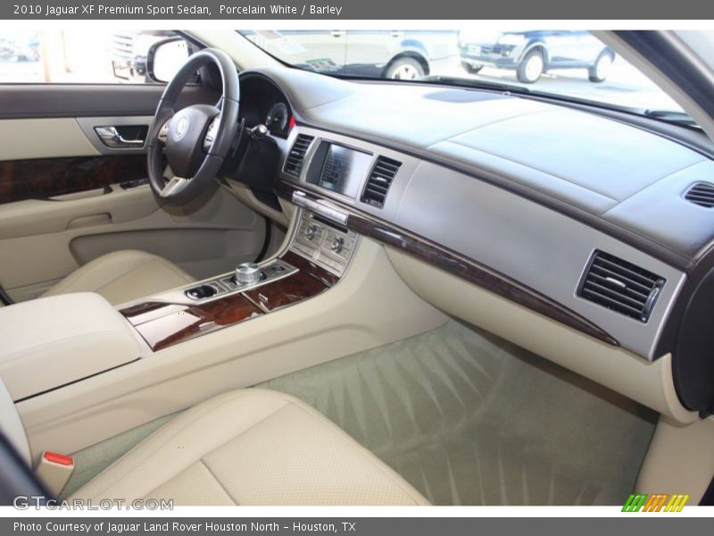 Porcelain White / Barley 2010 Jaguar XF Premium Sport Sedan