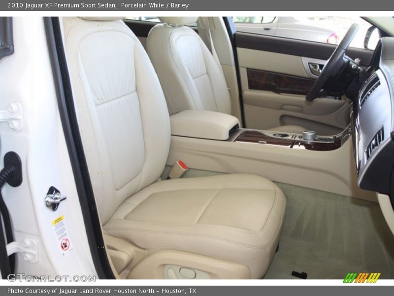 Porcelain White / Barley 2010 Jaguar XF Premium Sport Sedan