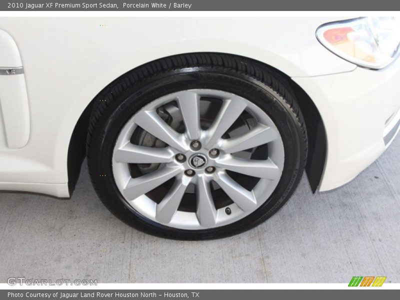 Porcelain White / Barley 2010 Jaguar XF Premium Sport Sedan