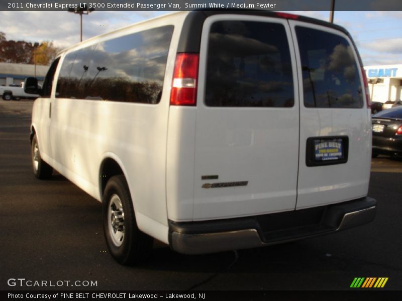 Summit White / Medium Pewter 2011 Chevrolet Express LT 3500 Extended Passenger Van