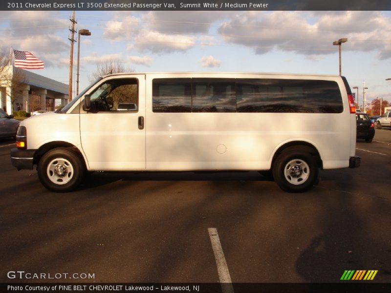 Summit White / Medium Pewter 2011 Chevrolet Express LT 3500 Extended Passenger Van