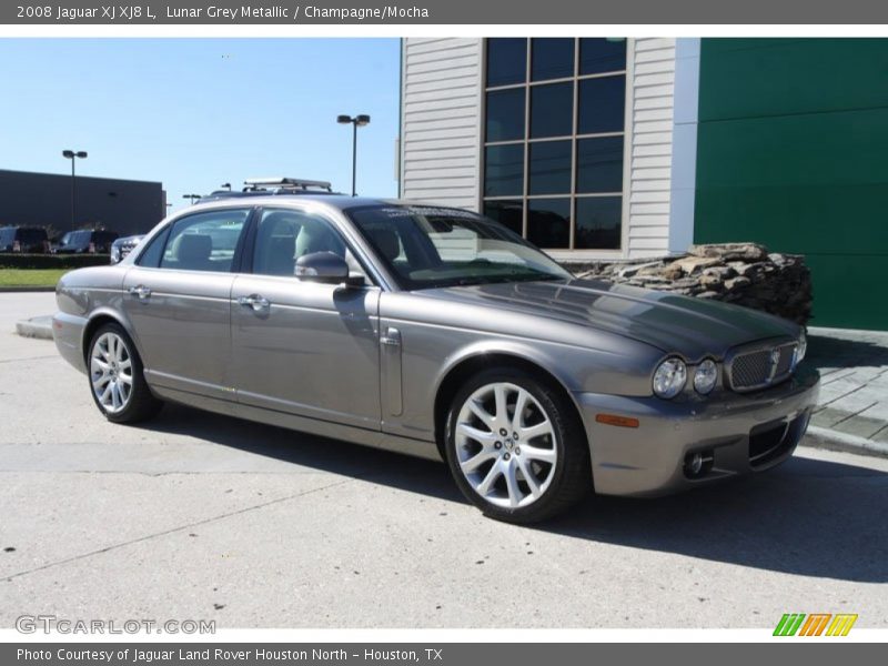 Lunar Grey Metallic / Champagne/Mocha 2008 Jaguar XJ XJ8 L