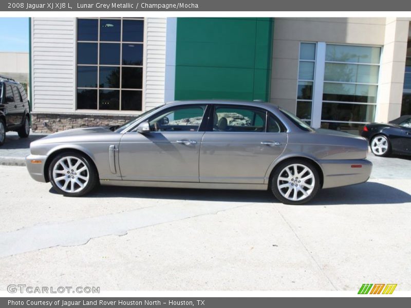 Lunar Grey Metallic / Champagne/Mocha 2008 Jaguar XJ XJ8 L