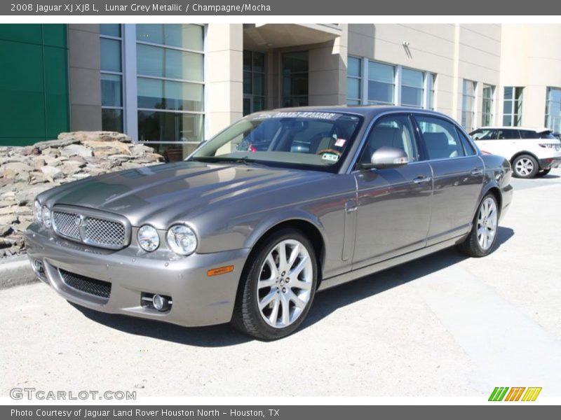 Lunar Grey Metallic / Champagne/Mocha 2008 Jaguar XJ XJ8 L