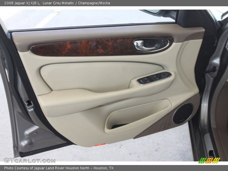 Lunar Grey Metallic / Champagne/Mocha 2008 Jaguar XJ XJ8 L