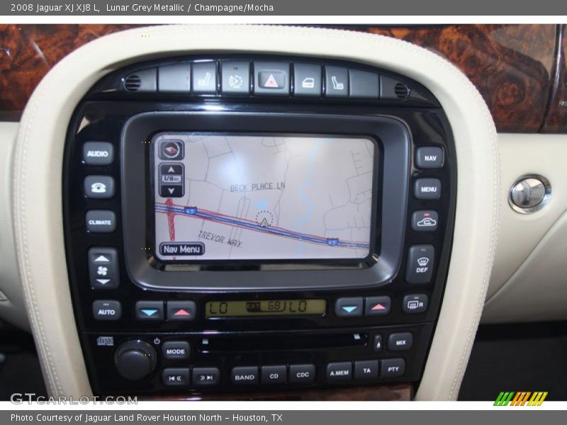 Lunar Grey Metallic / Champagne/Mocha 2008 Jaguar XJ XJ8 L