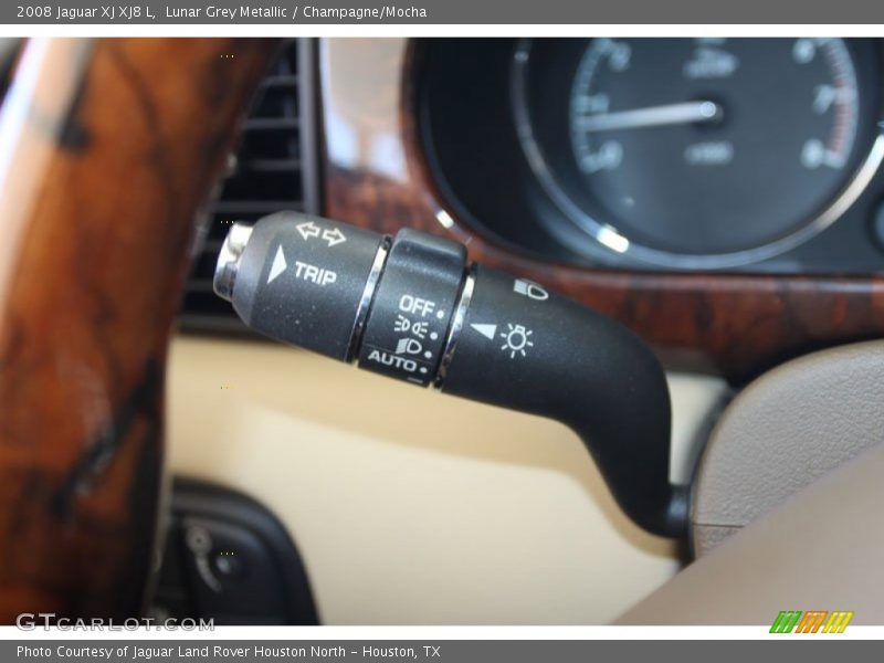 Lunar Grey Metallic / Champagne/Mocha 2008 Jaguar XJ XJ8 L