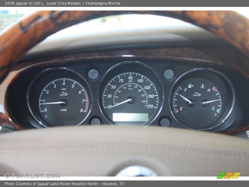 Lunar Grey Metallic / Champagne/Mocha 2008 Jaguar XJ XJ8 L