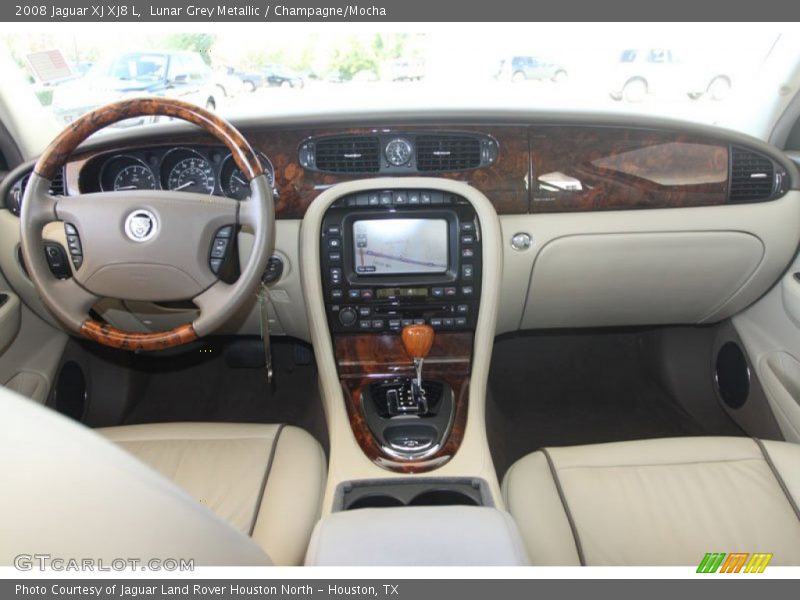 Lunar Grey Metallic / Champagne/Mocha 2008 Jaguar XJ XJ8 L