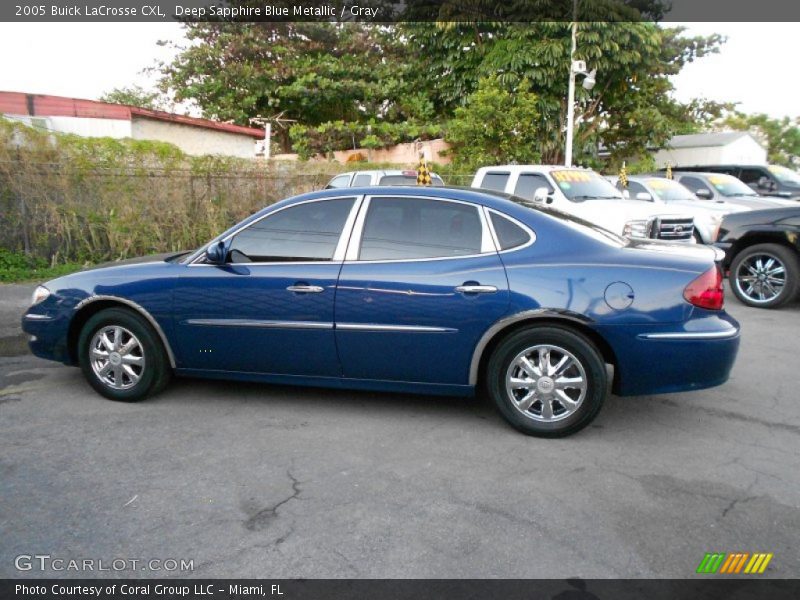 Deep Sapphire Blue Metallic / Gray 2005 Buick LaCrosse CXL