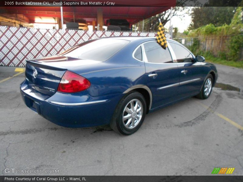 Deep Sapphire Blue Metallic / Gray 2005 Buick LaCrosse CXL