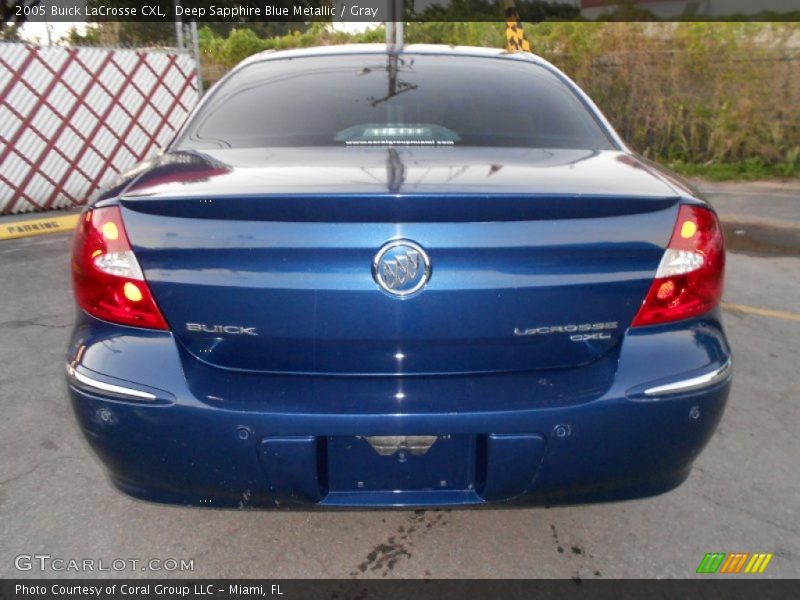 Deep Sapphire Blue Metallic / Gray 2005 Buick LaCrosse CXL