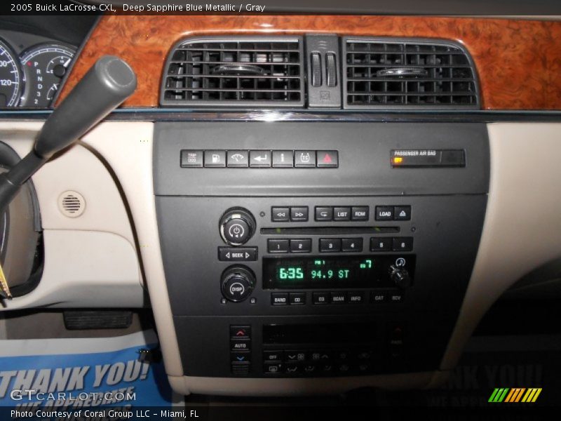 Deep Sapphire Blue Metallic / Gray 2005 Buick LaCrosse CXL