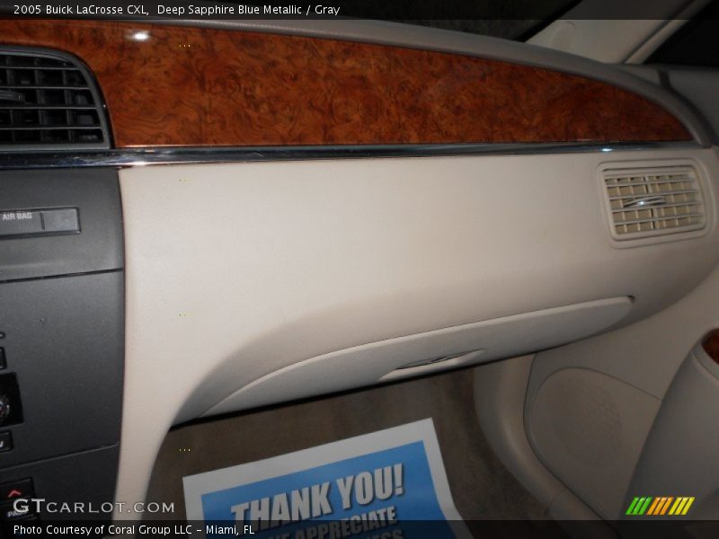 Deep Sapphire Blue Metallic / Gray 2005 Buick LaCrosse CXL