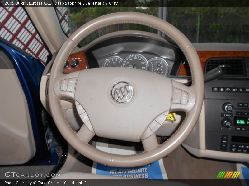 Deep Sapphire Blue Metallic / Gray 2005 Buick LaCrosse CXL