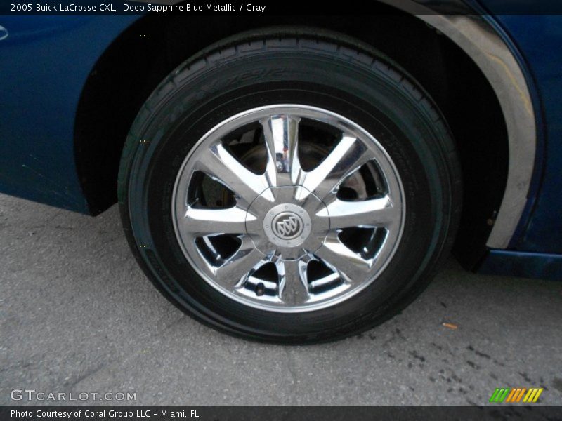 Deep Sapphire Blue Metallic / Gray 2005 Buick LaCrosse CXL