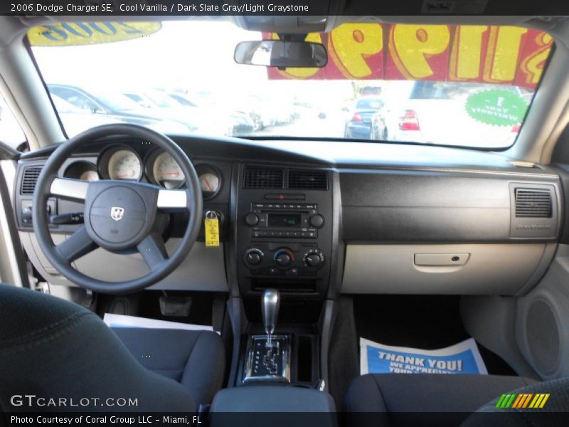 Cool Vanilla / Dark Slate Gray/Light Graystone 2006 Dodge Charger SE