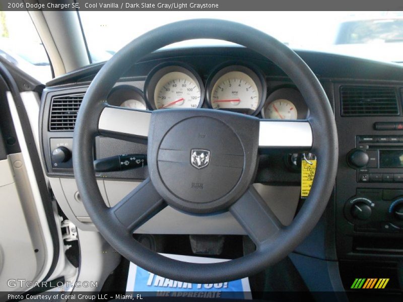 Cool Vanilla / Dark Slate Gray/Light Graystone 2006 Dodge Charger SE