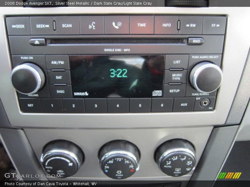 Silver Steel Metallic / Dark Slate Gray/Light Slate Gray 2008 Dodge Avenger SXT
