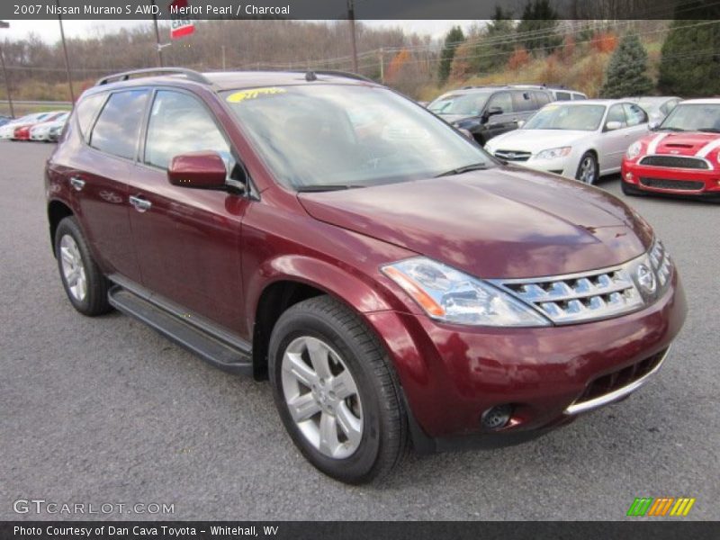 Merlot Pearl / Charcoal 2007 Nissan Murano S AWD