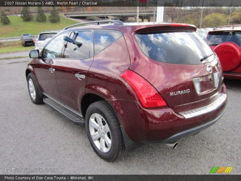 Merlot Pearl / Charcoal 2007 Nissan Murano S AWD